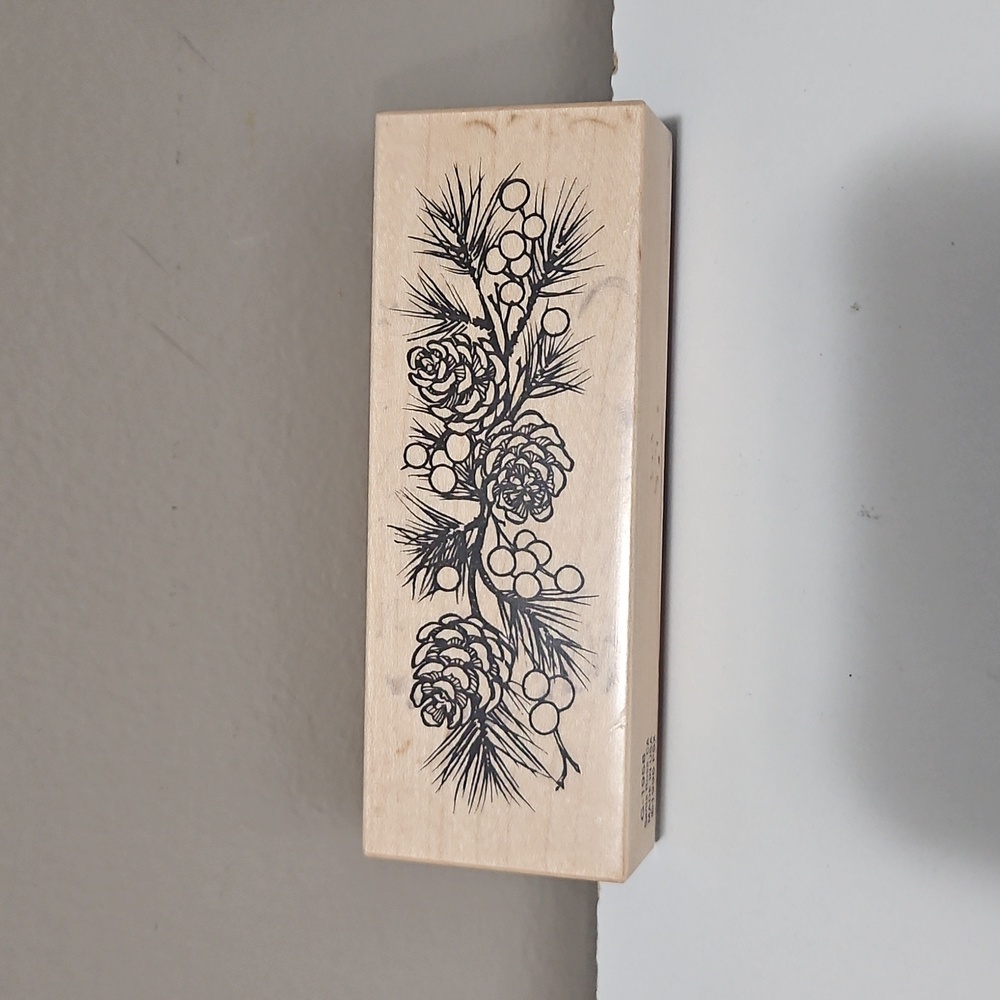 Vintage Bough Rubber Stamp